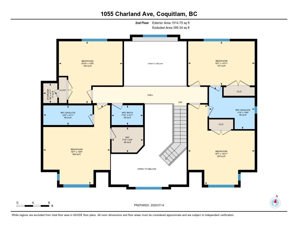 Aerial View of 1055 Charland Avenue, Coquitlam, BC