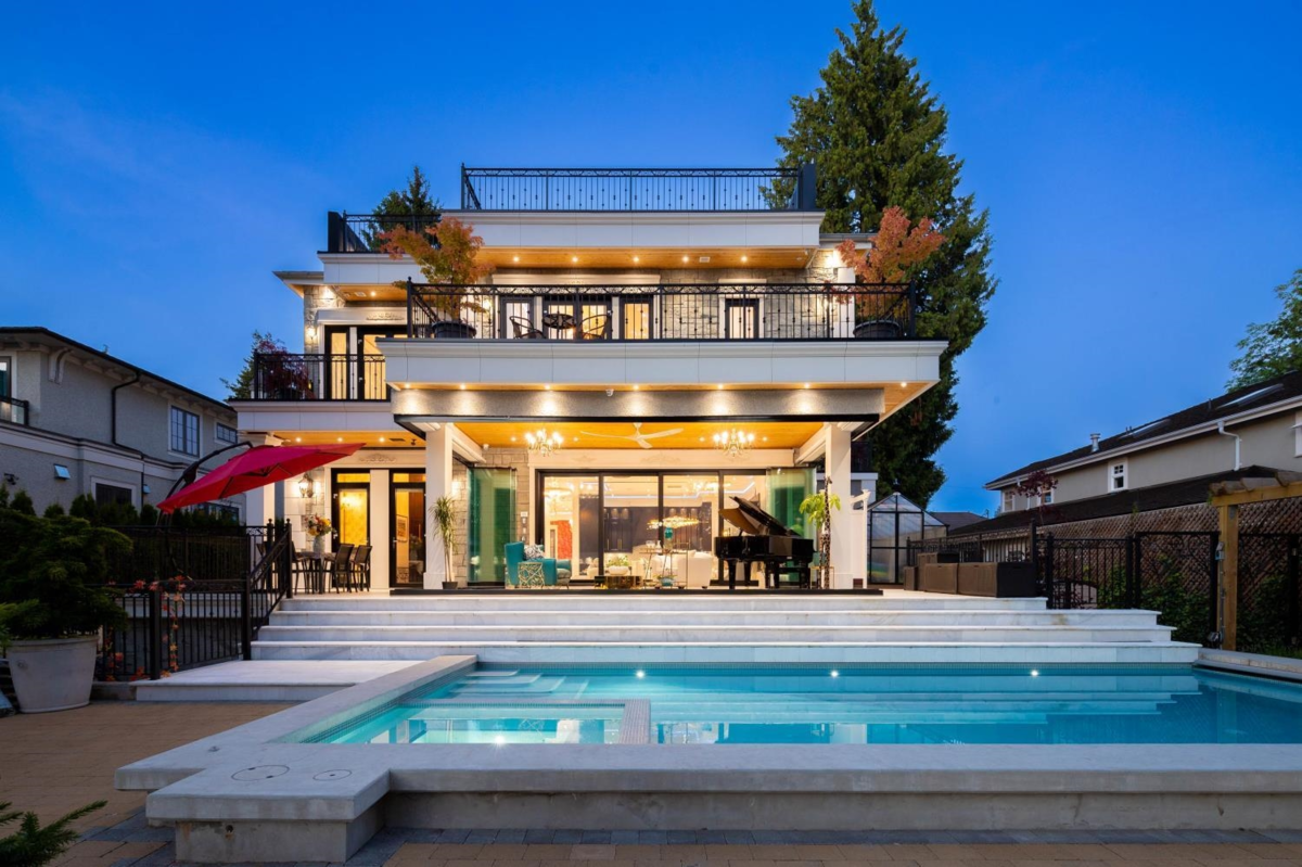 Aerial View of 8483 Wiltshire Street, Vancouver, BC