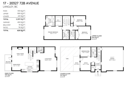 17 20327 72b Avenue, Langley, BC, Langley — Townhouse for sale