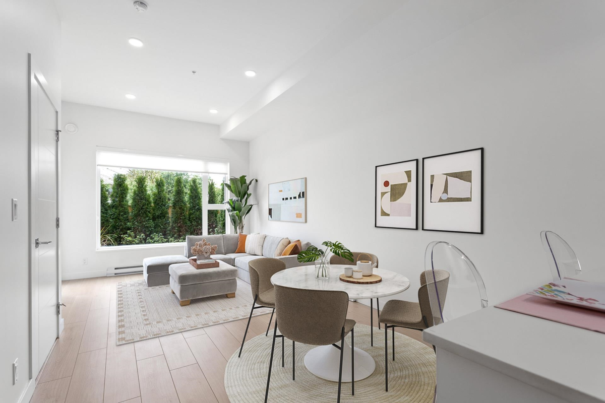 Exterior Rear Photo of 108 2345 Rindall Avenue, Port Coquitlam, BC