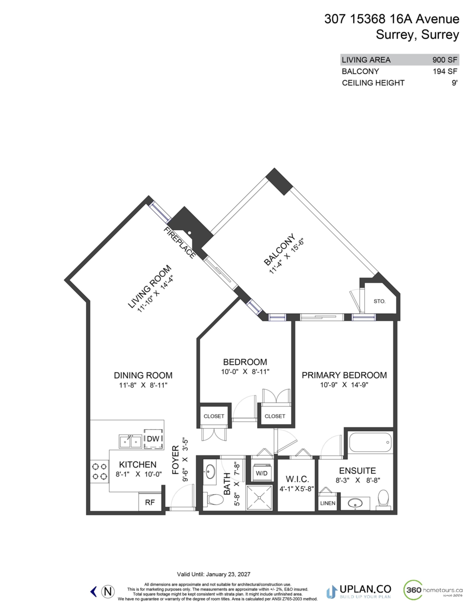 Outdoor Deck Photo of 307 15368 16a Avenue, Surrey, BC