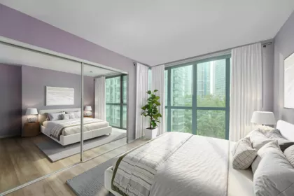 Bedroom 3 Photo of 806 1238 Melville Street, Vancouver, BC