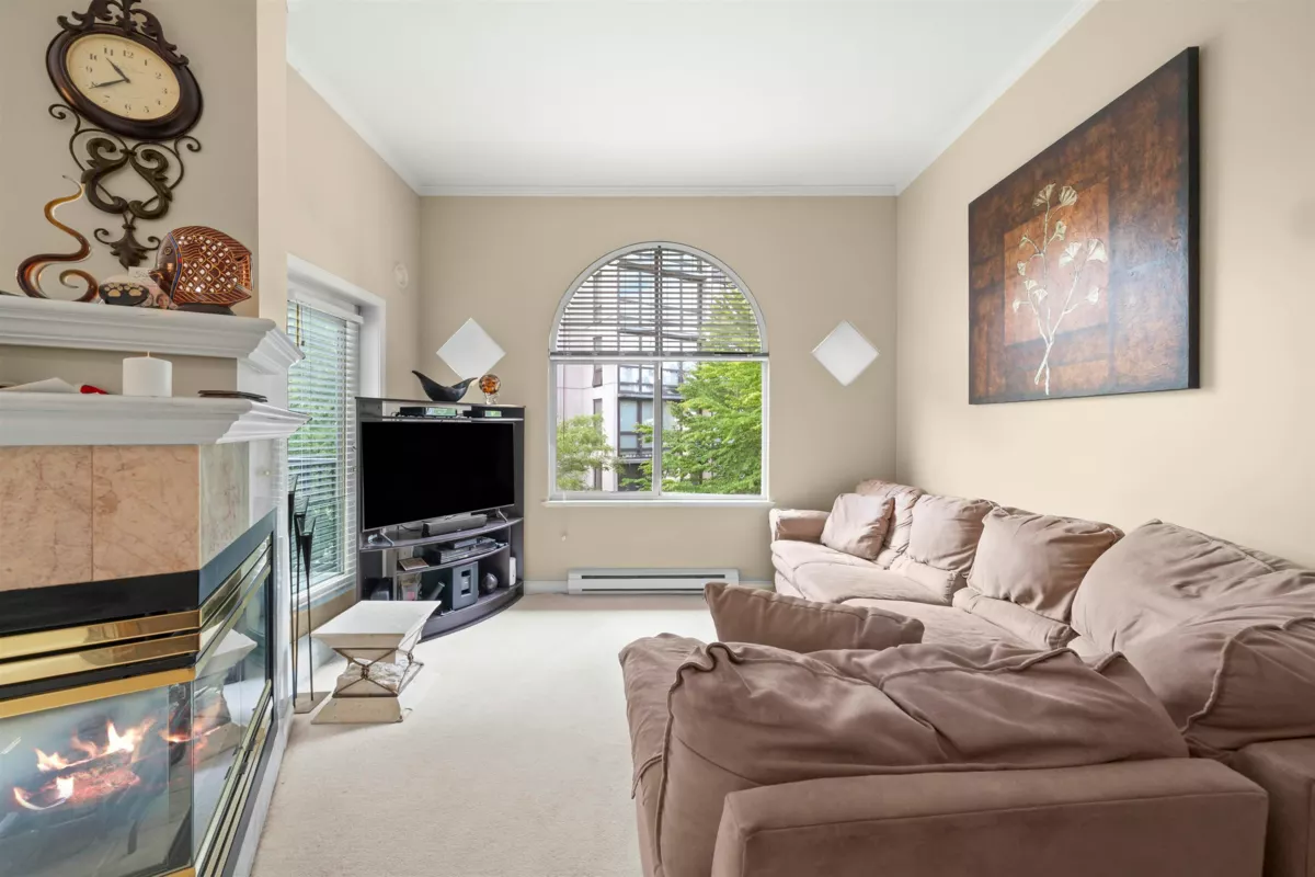 Living Room Photo of 423 1185 Pacific Street, Coquitlam, BC