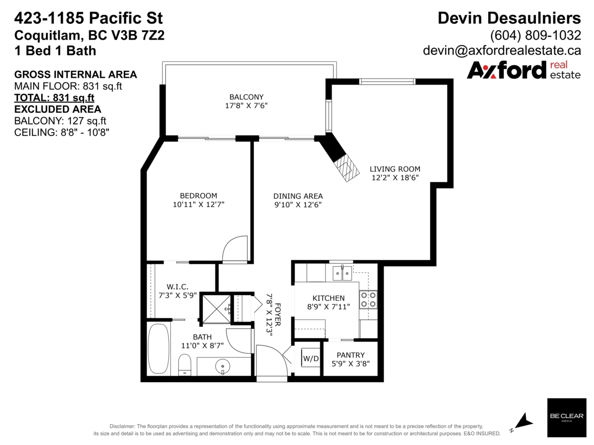 Staircase Photo of 423 1185 Pacific Street, Coquitlam, BC