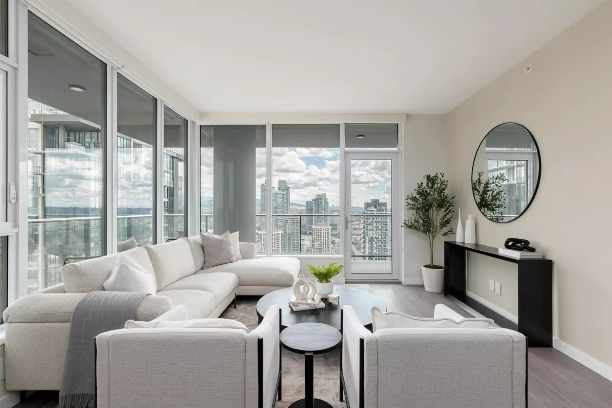 Living Room Photo of 605 4168 Lougheed Highway, Burnaby, BC