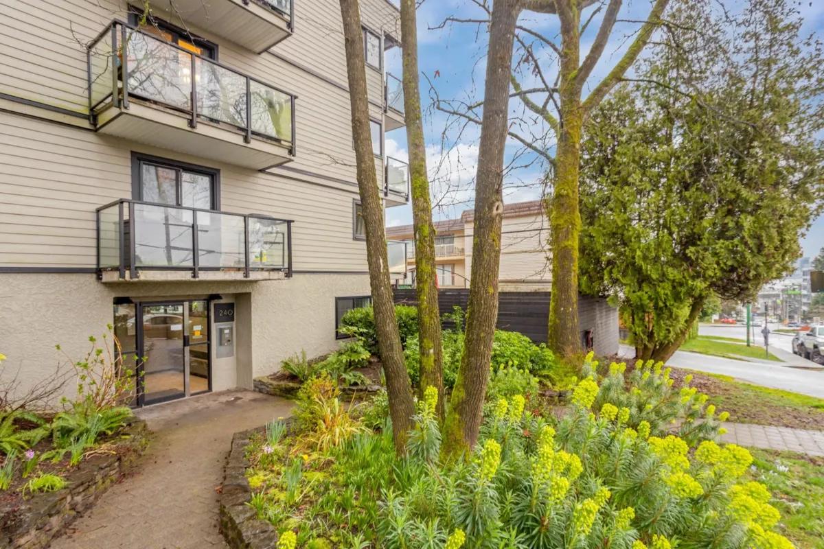 Exterior Rear Photo of 112 240 Mahon Avenue, North Vancouver, BC