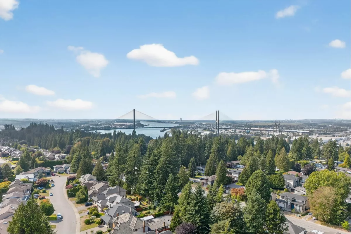 Aerial View of 8607 Byron Road, Delta, BC