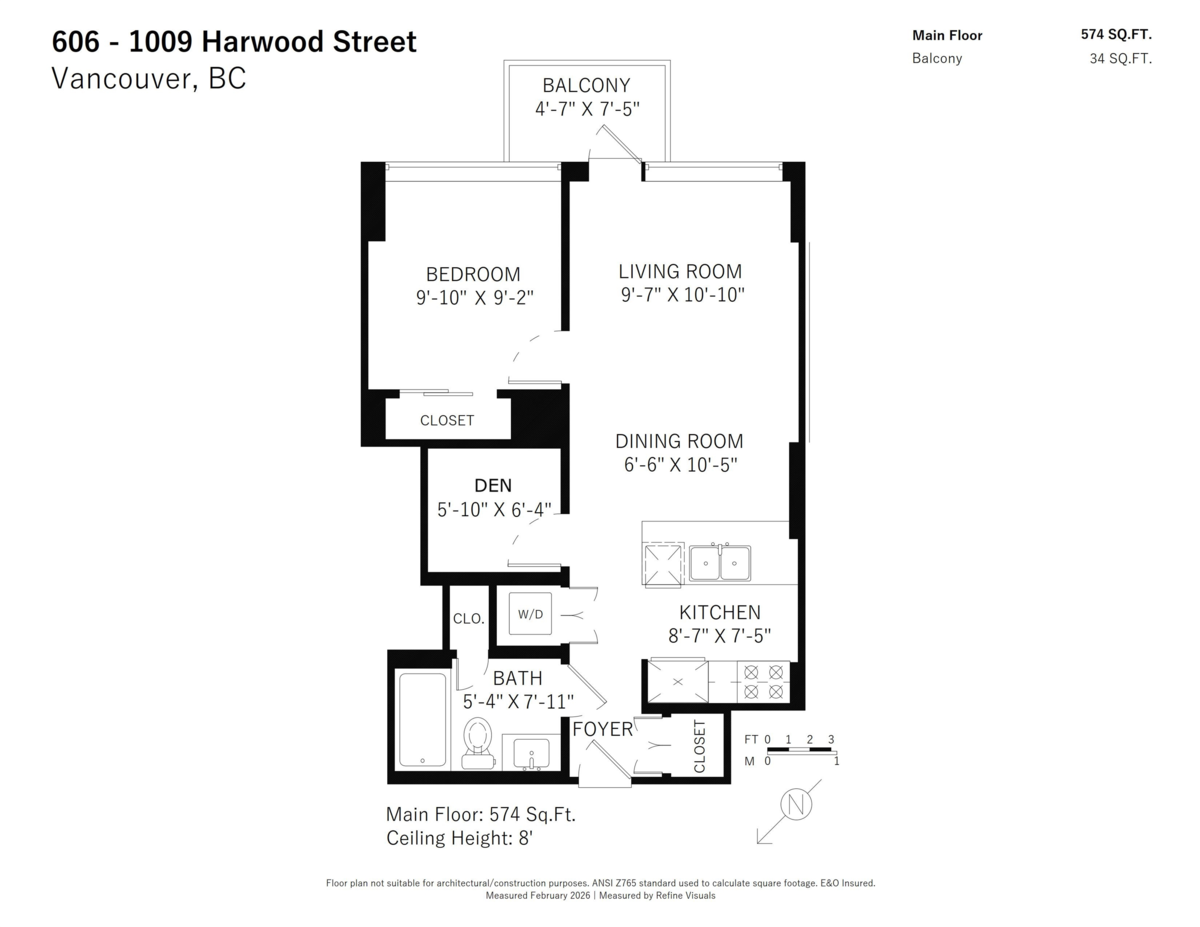 Outdoor Deck Photo of 606 1009 Harwood Street, Vancouver, BC