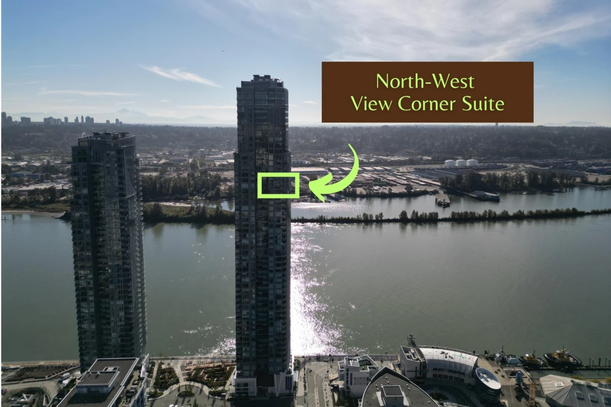 Exterior Rear Photo of 3703 680 Quayside Drive, New Westminster, BC