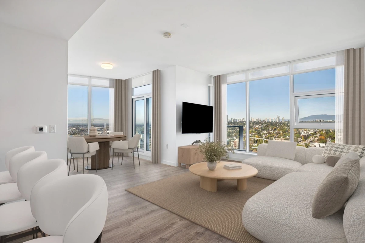Living Room Photo of 3703 680 Quayside Drive, New Westminster, BC