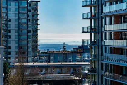 Aerial View of 1006 9060 University Crescent, Burnaby, BC