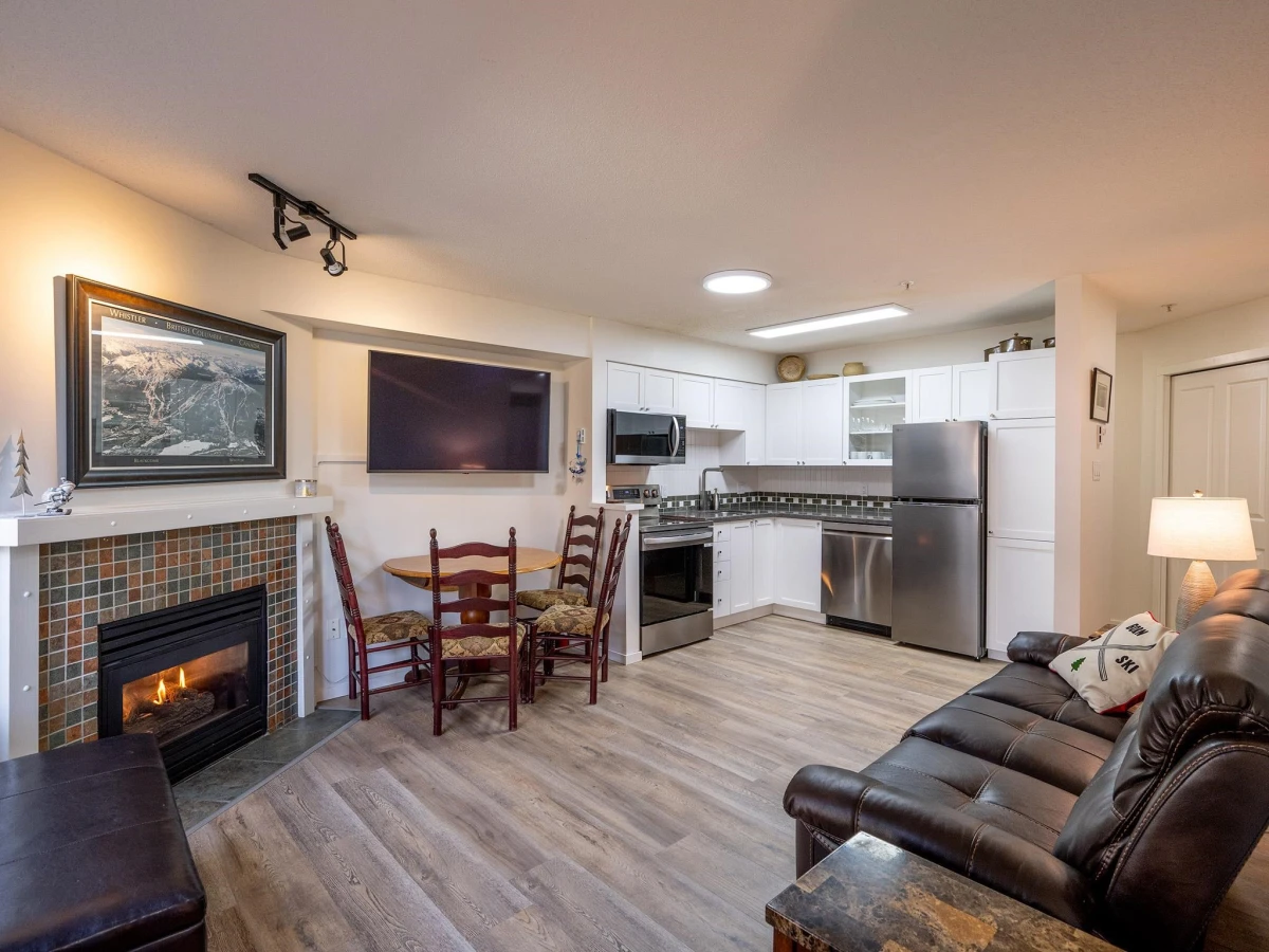 Living Room Photo of 3 4388 Northlands Boulevard, Whistler, BC