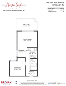 Loft / Bonus Room Photo of 102 2458 York Avenue, Vancouver, BC