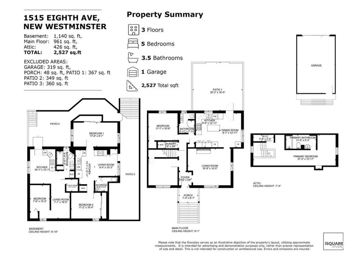 Exterior Rear Photo of 1515 Eighth Avenue, New Westminster, BC