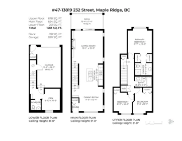 Outdoor Patio Photo of 47 13819 232 Street, Maple Ridge, BC
