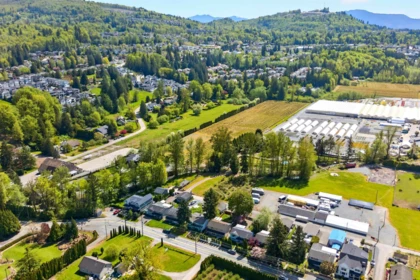 Aerial View of 34974 Clayburn Road, Abbotsford, BC