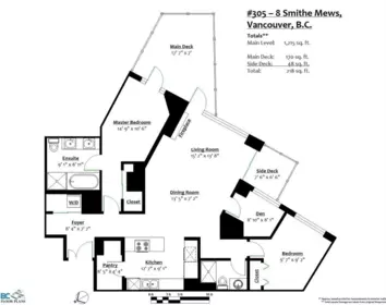 Outdoor Patio Photo of 305 8 Smithe Mews, Vancouver, BC