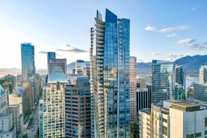Aerial View of 2902 667 Howe Street, Vancouver, BC