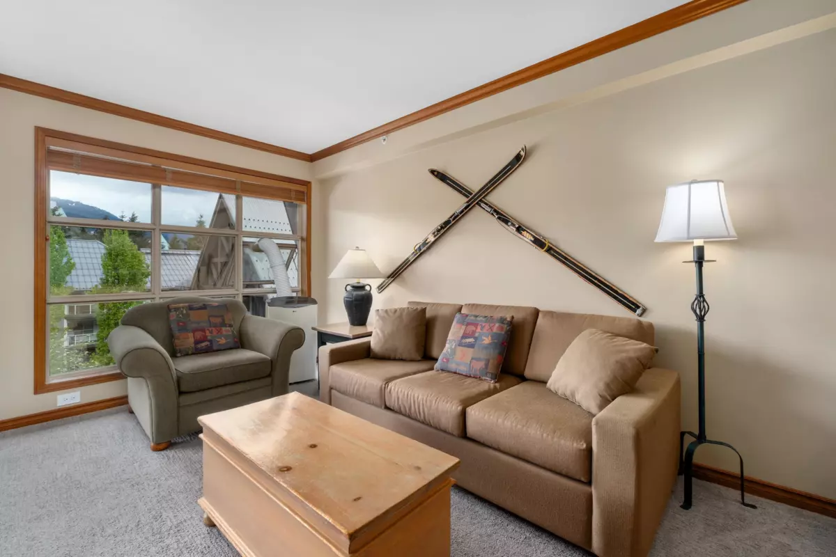 Living Room Photo of 562 4800 Spearhead Drive, Whistler, BC