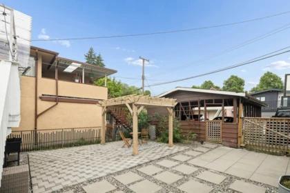 Aerial View of 936 W 17th Avenue, Vancouver, BC
