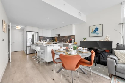 Kitchen Island Photo of 702 3451 Sawmill Crescent, Vancouver, BC