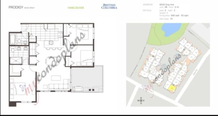 506 6033 Gray Avenue, Vancouver, BC, Vancouver — Apartment/Condo for sale