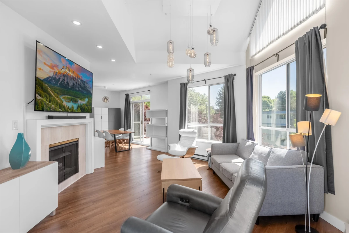 Living Room Photo of 303 8651 Ackroyd Road, Richmond, BC