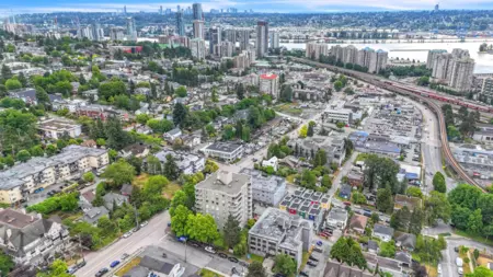 Aerial View of 504 412 Twelfth Street, New Westminster, BC