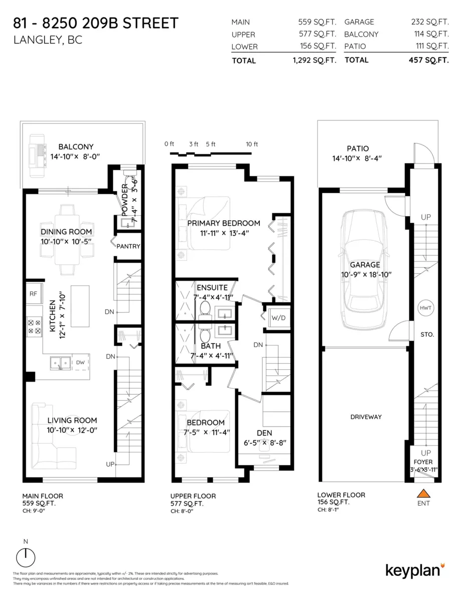 Exterior Rear Photo of 81 8250 209b Street, Langley, BC