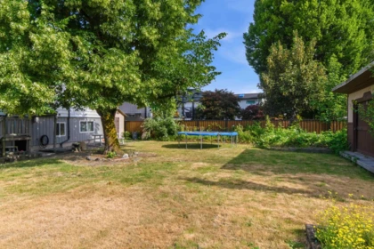 Aerial View of 3676 Inverness Street, Port Coquitlam, BC