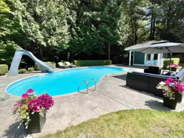 Aerial View of 2836 Country Woods Drive, Surrey, BC