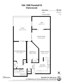 Backyard Photo of 104 1500 Pendrell Street, Vancouver, BC
