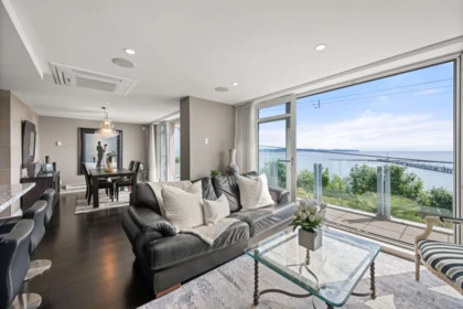 Living Room Photo of 201 15097 Marine Drive, White Rock, BC