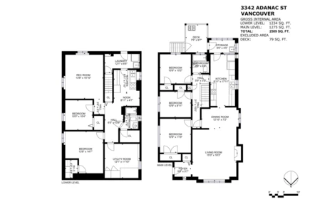 Primary Bedroom Photo of 3342 Adanac Street, Vancouver, BC