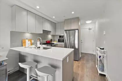 Kitchen Island Photo of 601 707 Como Lake Avenue, Coquitlam, BC