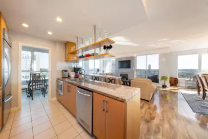 Family Room Photo of 3601 1438 Richards Street, Vancouver, BC