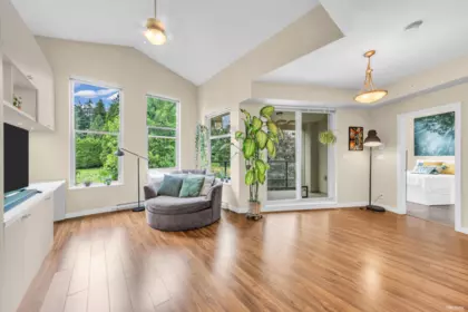 Living Room Photo of 402 265 Ross Drive, New Westminster, BC