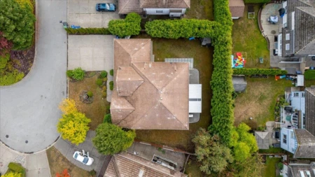 Aerial View of 7355 146a Street, Surrey, BC