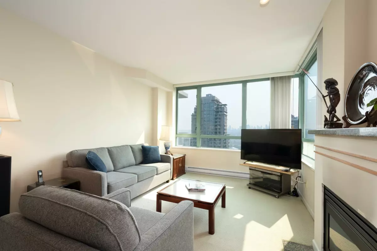 Living Room Photo of 2402 4398 Buchanan Street, Burnaby, BC
