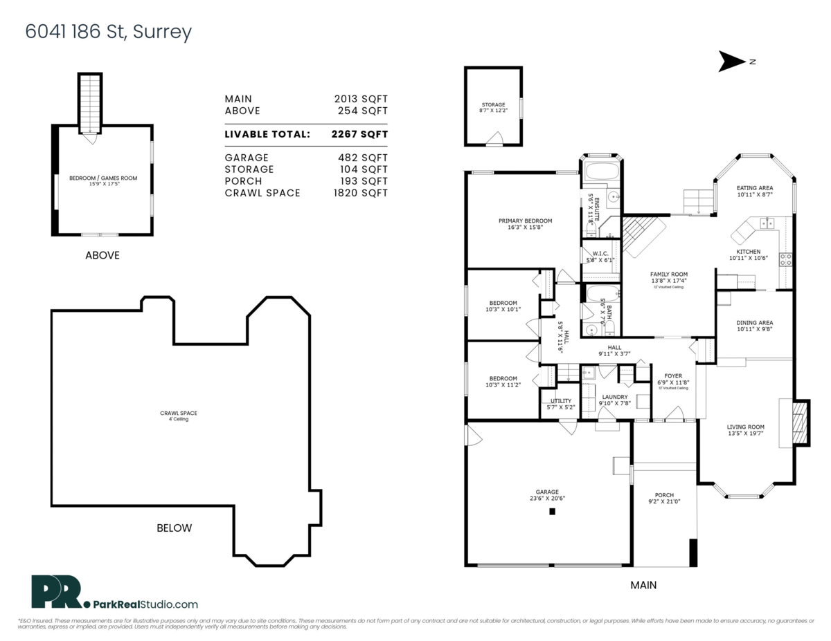 Exterior Rear Photo of 6041 186 Street, Surrey, BC