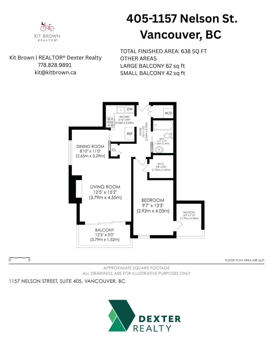 Entry Foyer Photo of 405 1157 Nelson Street, Vancouver, BC