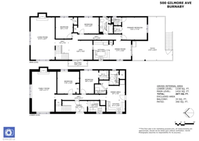 Aerial View of 500 Gilmore Avenue, Burnaby, BC