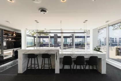 Aerial View of 2504 1111 Richards Street, Vancouver, BC