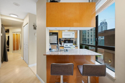 Kitchen Island Photo of 609 1189 Howe Street, Vancouver, BC