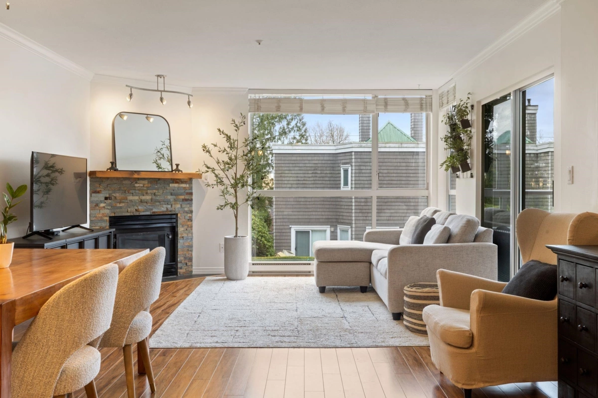 Exterior Rear Photo of 212 8450 Jellicoe Street, Vancouver, BC