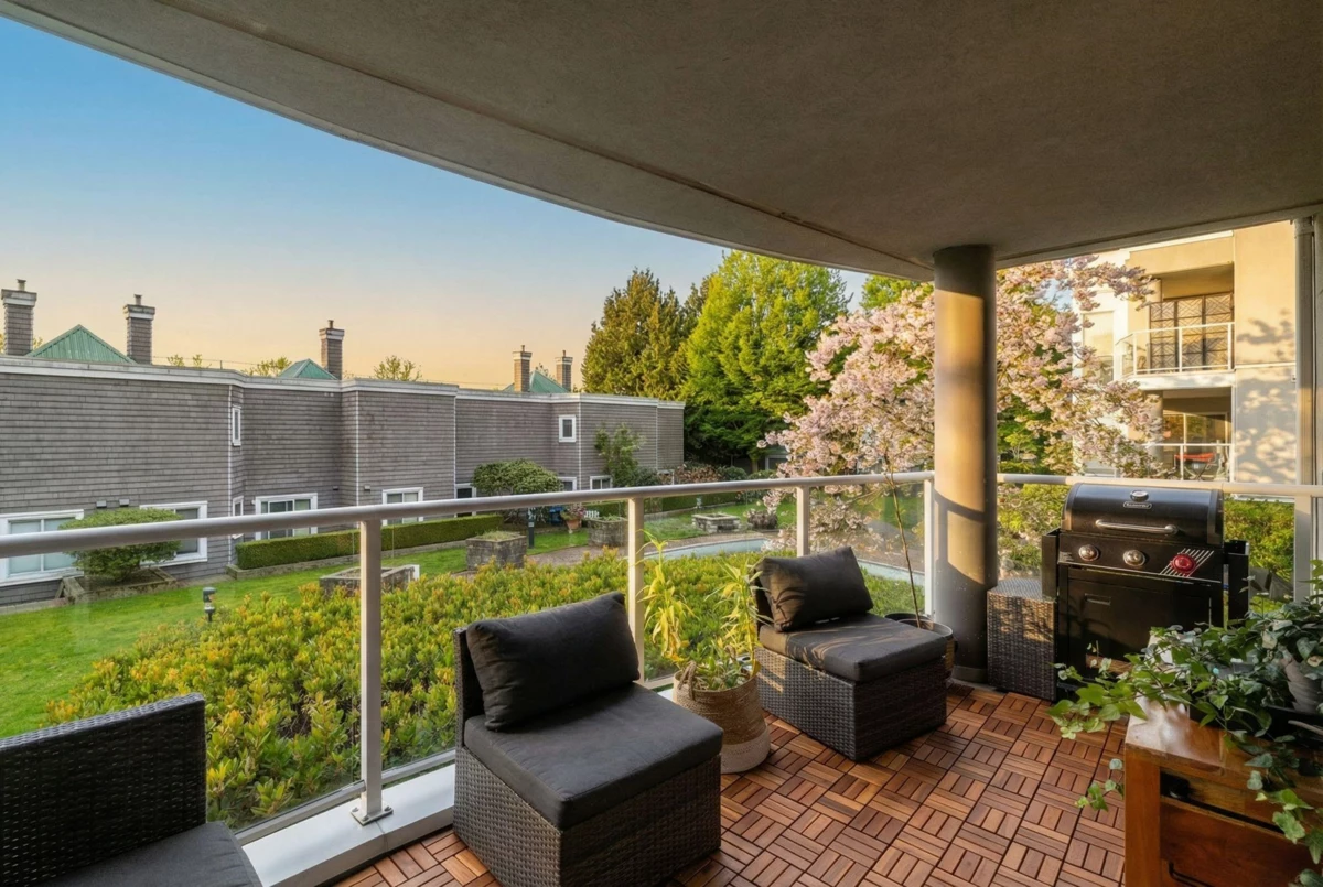 Outdoor Patio Photo of 212 8450 Jellicoe Street, Vancouver, BC
