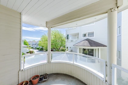 Aerial View of 208 7620 Columbia Street, Vancouver, BC
