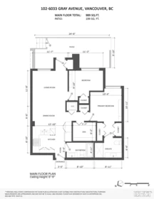 Staircase Photo of 102 6033 Gray Avenue, Vancouver, BC