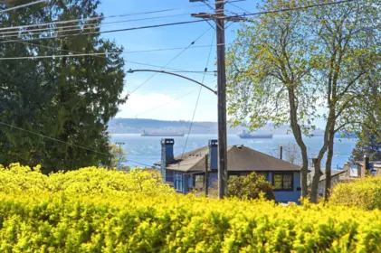 Aerial View of 1181 Keith Road, West Vancouver, BC