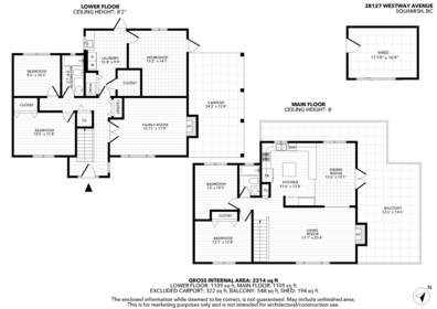 Aerial View of 38127 Westway Avenue, Squamish, BC